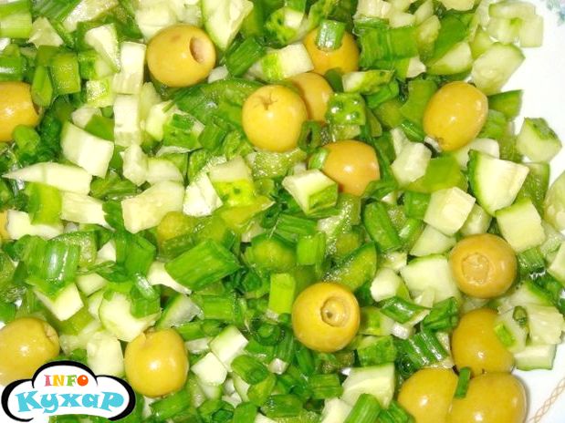Зелений грецький салат