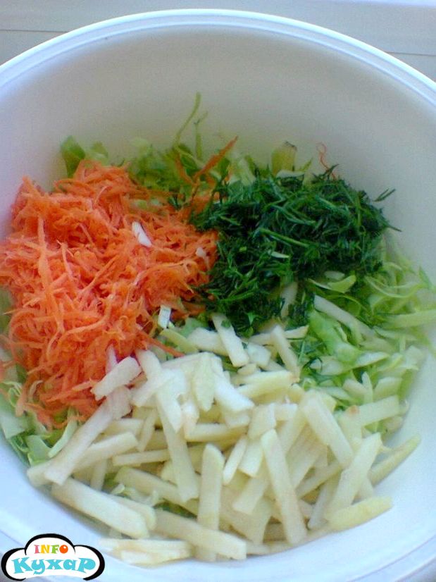 Легкий салат з капусти