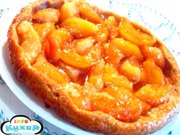 Перевернутий пиріг з яблуками в карамелі tarte tatin