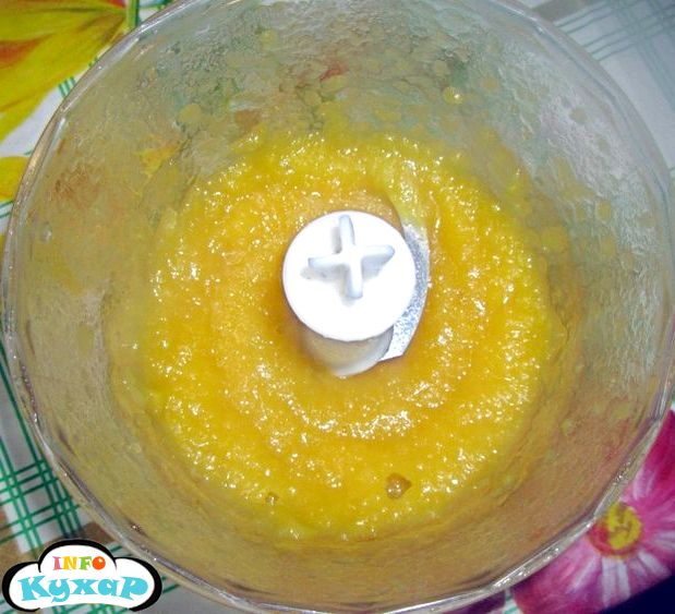 Желейний молочний десерт з манго