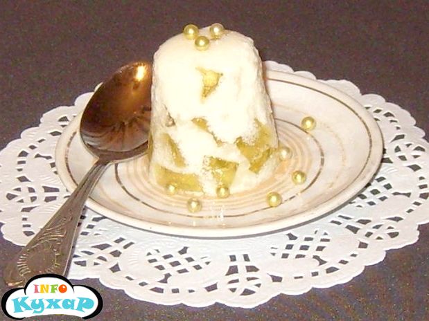 Кавово-молочний десерт з кислинкою