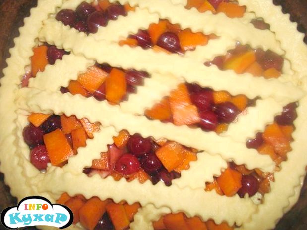 Гарбузово-вишневий пиріг