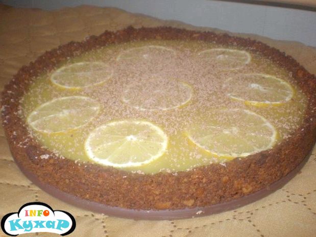Лимонний пиріг з печива
