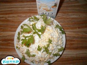 Ніжний салат з білих баклажан